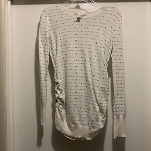 Motherhood Maternity size medium white and gray sweater